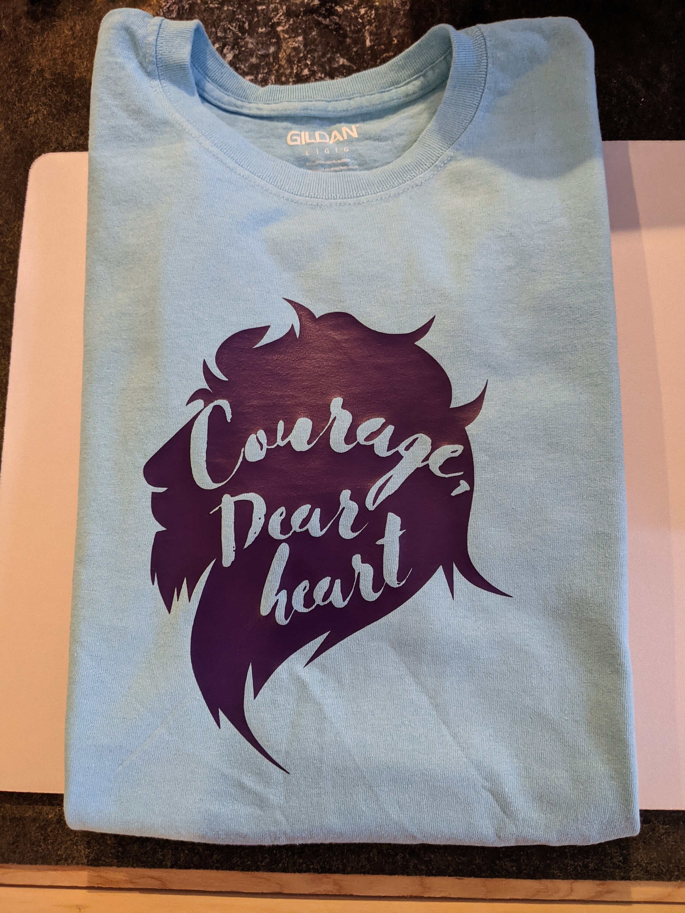 Lewis Quote courage Dear Heart Shirt 