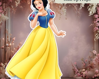 Fairytale Princess Cutout Standee Printable | Life Size Princess Party Decoration | Birthday Photo Backdrop Digital Download