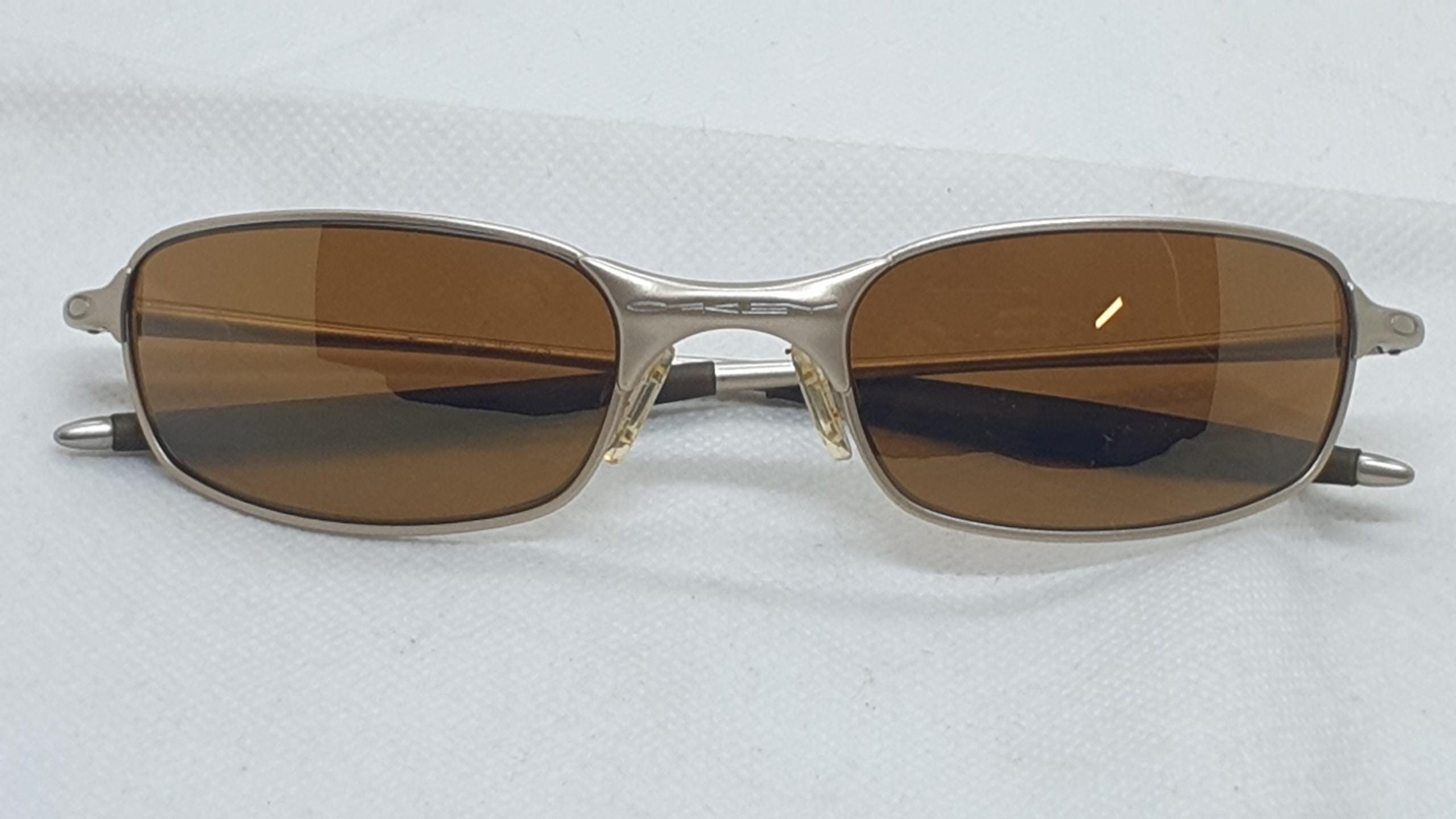 Oakley Square Wire 2.0 Vintage Gold Color Sunglasses 