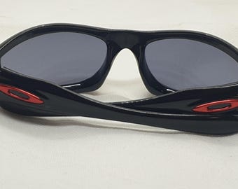 Oakley Monster Dog Black Frame With Red Logos. Made in USA - Etsy