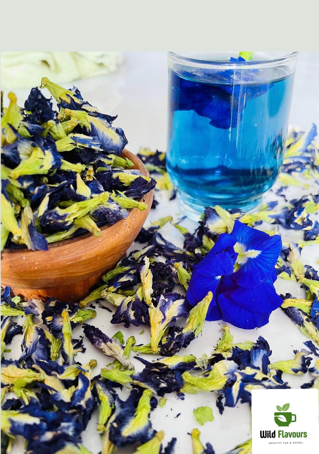 Butterfly Pea Flowers Tea | Natural Blue Tea | Color Changing Tea ...