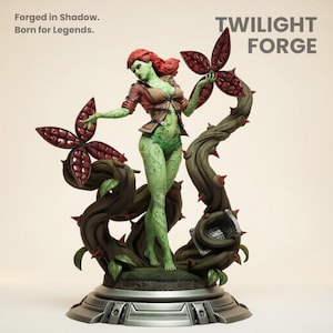 Poison Ivy Arkham City STL-fil 3D-utskrift Förförisk botanisk skurkstaty digital nedladdning