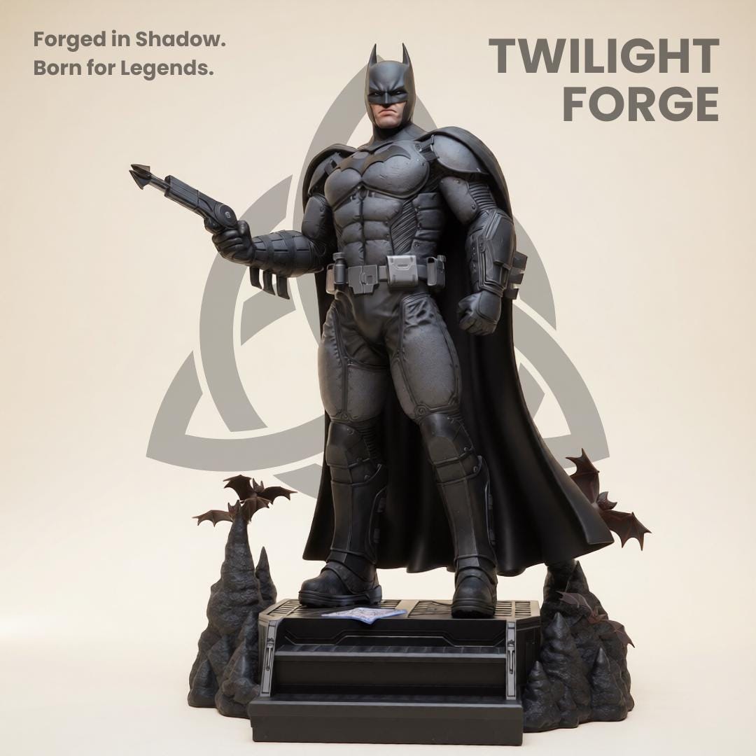 Dark Knight Vigilante Armor STL File 3D Print Statue Collector Model ...