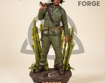 File STL di un soldato d'élite della giungla in scala 1/6, personaggio militare, modello per stampa 3D, statua tattica, download digitale.