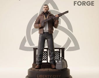 都市犯罪ヒーロー STLファイル 3Dプリントアクションフィギュア シティギャングスタースタチュー デジタルダウンロード