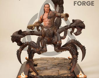 The Scorpion King STL File Mummy Returns 3D Print Monster Statue Diorama Figure Digital Download