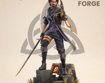 Ekspedycja 33 Gustave STL Model do druku 3D Realistyczny wojownik fantasy, poszukiwacz przygód, skala 1/7