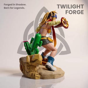Rikku Final Fantasy 3D print unpainted resin model