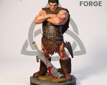Zodd the Immortal STL Figure – Berserk 3D Print Model | Fullsize, Bust & Keychain