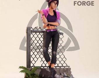 Invisigal Dispatch STL 1/7 Skala Stylizowana Postać Kobieca z Gry Casual Urban Model Druku 3D
