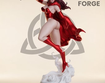 Scarlet Witch STL | Chaos Magic Sorceress | Skala 1:6 | Model do druku 3D SFW / NSFW