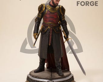 Jaime Lannister Plik STL Posąg rycerza zabójcy królów Wydruk 3D Model wojownika fantasy Pobieranie cyfrowe
