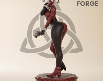 Harley Quinn STL | Figurka dziewczyny-złoczyńcy w skali 1:6 | Model do druku 3D SFW / NSFW