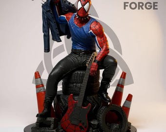 Spider-Punk STL – Statua Rebelianta ze Spider-Verse (skala 1:6)