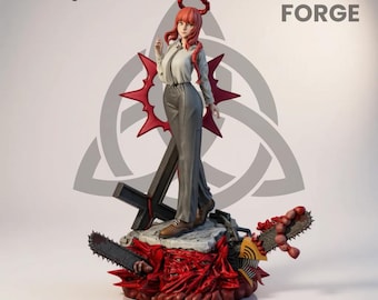 Figura STL de Anime Control Devil: Chica Demonio de Oficina Oscura, modelo para impresión 3D / Tamaño completo, busto y llavero