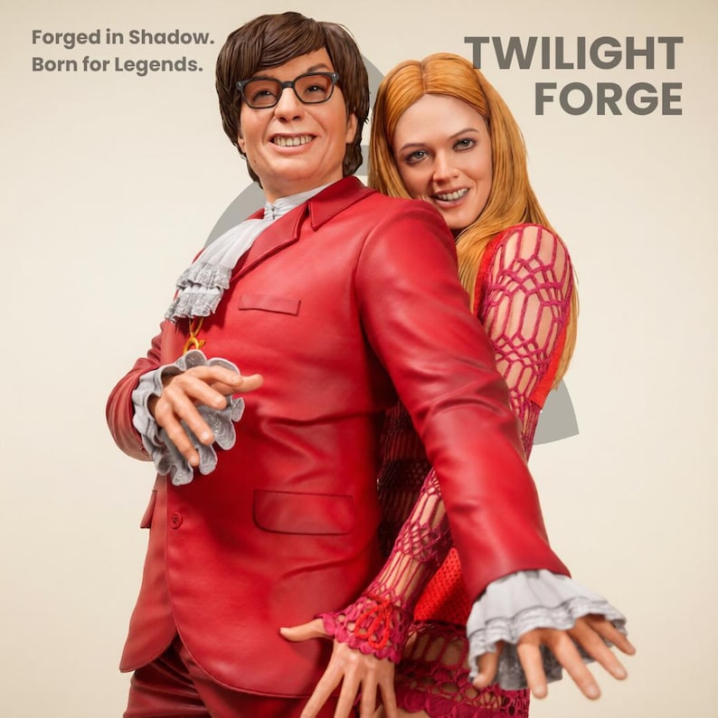 Austin Powers and Felicity Shagwell STL File 1:6 Scale Comedy Movie ...
