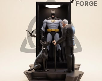 Plik STL „Dark Knight Legacy” – figurka odbijająca strażnika do druku 3D z żywicy
