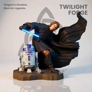 Anakin Skywalker STL-figurpaket – Star Wars | Hel staty + byst + nyckelring | 3D-utskrivbar modell