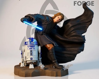 Pacchetto di figure STL di Anakin Skywalker – Star Wars / Statua completa + busto + portachiavi / Modello stampabile in 3D