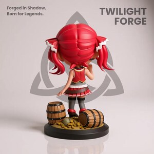 VTuber pirate chibi statue STL