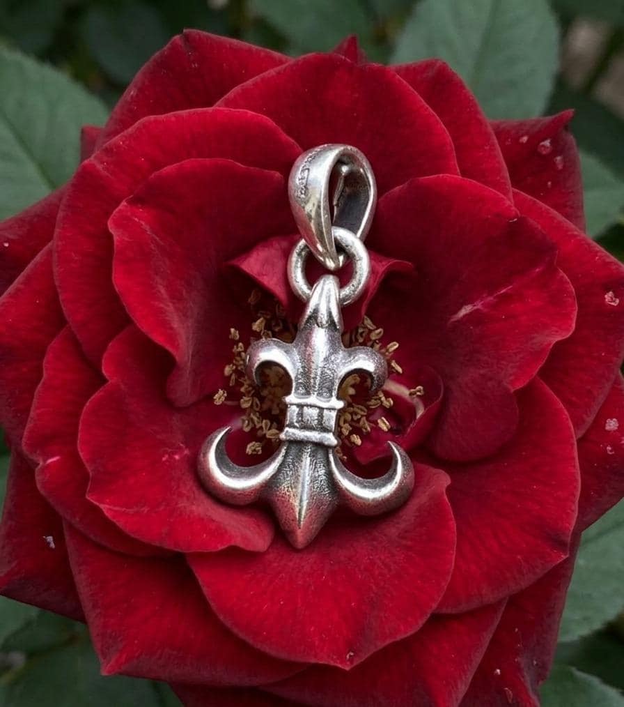 Chrome Hearts フルール・ド・リスペンダント Chrome Hearts Fleur Pendant - Etsy