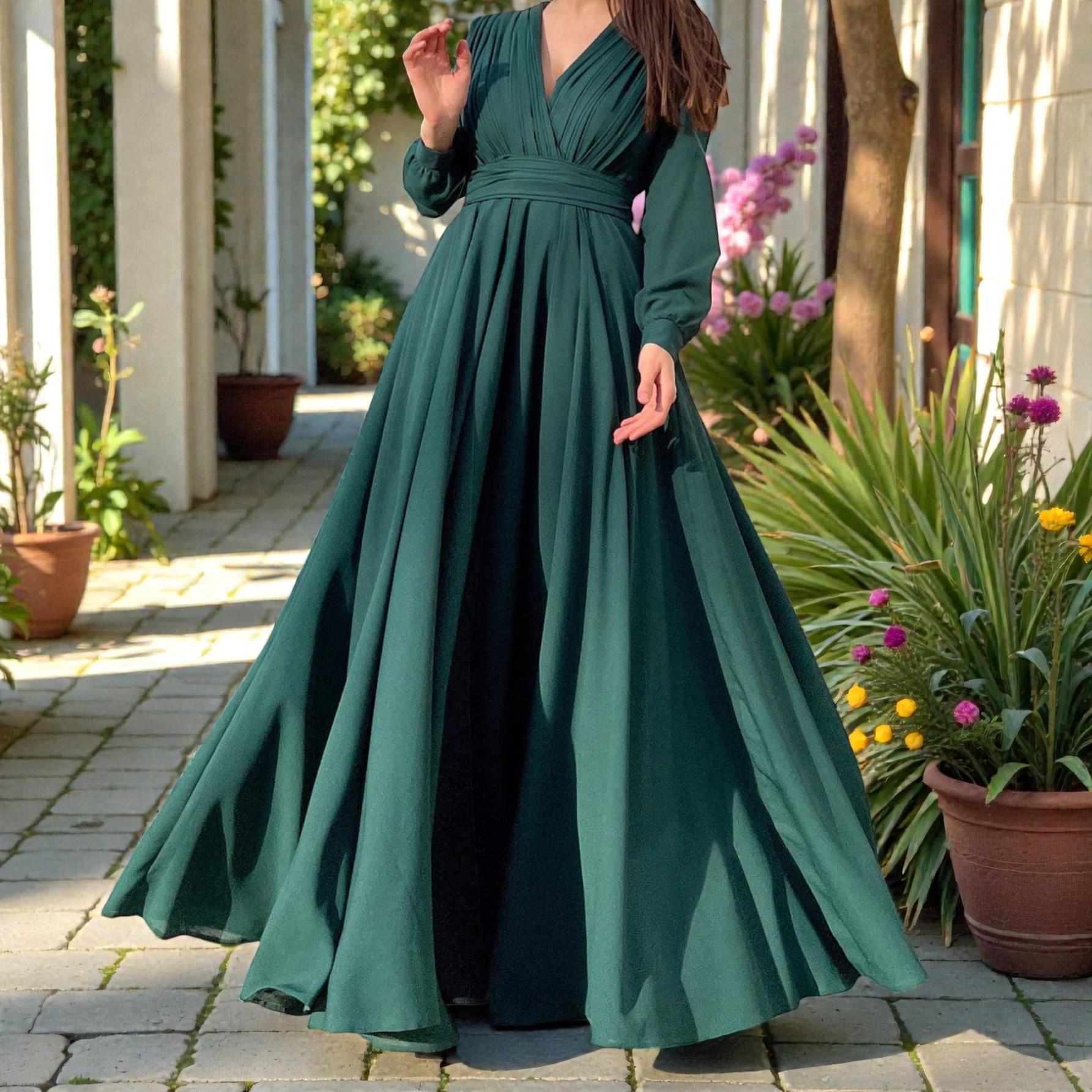 maxi dress with sleeves Layla's Twisted Long Sleeve – Blue Zone Planet * Machine wash cold with like colors Long Sleeve Designer Dresses |