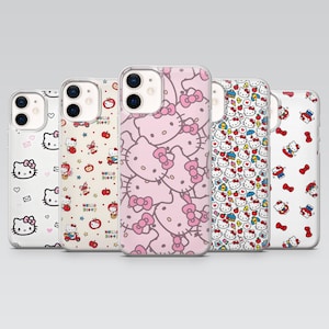 Hello Kitty Phone Case Kitty White Cover for iPhone 17, 16Pro, 15, 14, 13, 12, Samsung S26, S25, S24, S23, A16, A56, A55, Pixel 10Pro, 9Pro