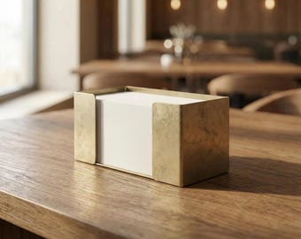 Unlacquered Brass Countertop Multifold Paper Towel Holder