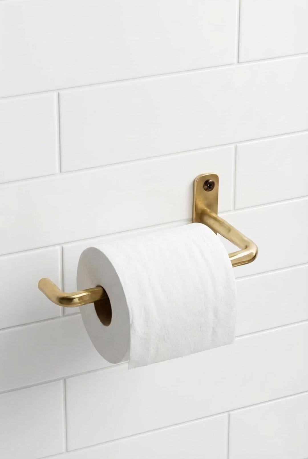 Unlacquered Brass Toilet Paper Holder