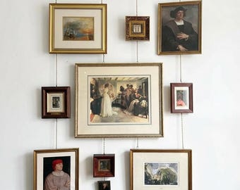 Unlacquered Solid Brass Picture Rail – Handmade Gallery Hanging System for Art, Frames & Photos