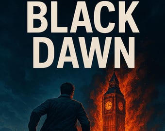 Black Dawn Political Thriller eBook | Digital Download Novel | British Espionage Conspiracy Fiction | Instant EPUB