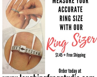 Ring Sizer - Reusable - Adjustable Ring Sizing Tool - FREE SHIPPING - Multisizer Tool