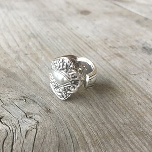 Spoon Ring Grapes - Upcycled Silverware Jewelry - Statement Ring - Wine Lover Gift - Size 6.0