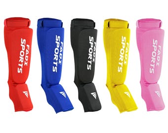 Ochraniacze na piszczele do MMA, kickboxingu i sztuk walki. Wytrzymałe, do treningu dla dorosłych i dzieci.