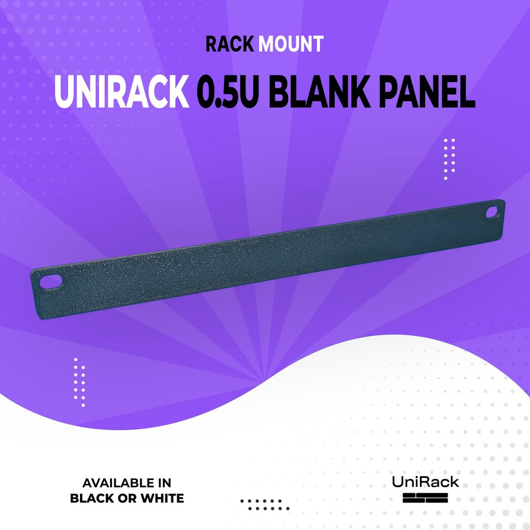Unirack Half 0.5U 10 Inch Rack Blank Panel - PETG Black or White - Etsy