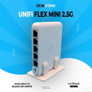 UniFi Flex Mini 2.5G - Desk Stand with Silicone Feet