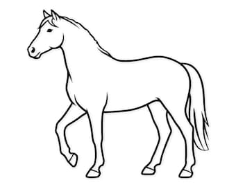 Haflinger-Pferd-Svg: Kühnes minimalistisches Design für Kunsthandwerk