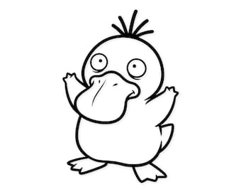 Psyduck svg: Kühnes kultiges Design für Cricut-Projekte