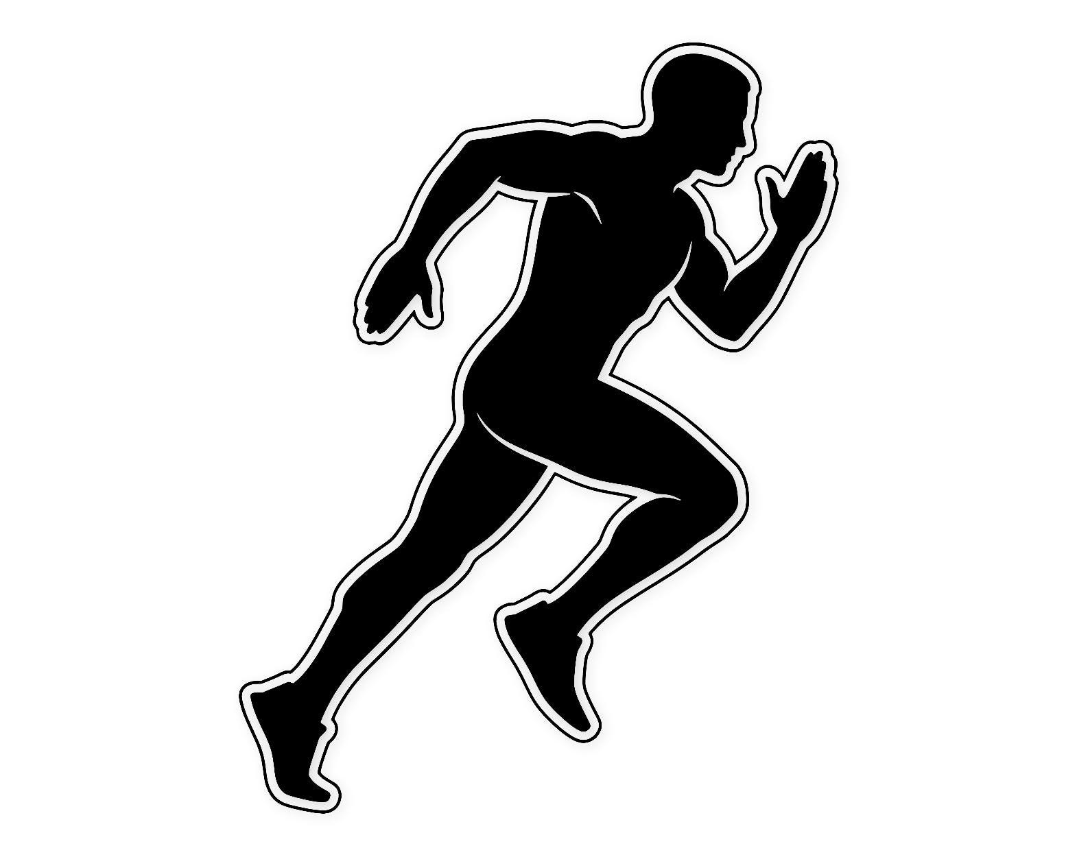 Runner Icon Svg: Bold Athletic Design for T-shirts - Etsy