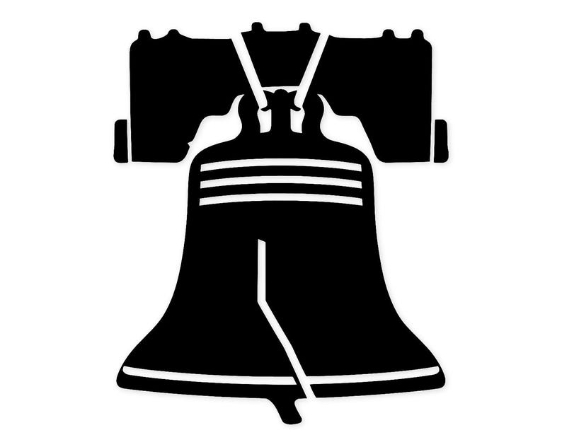 Bell Decals Liberty Bell Svg: Bold Clean Design for T-shirts and Decals - Etsy