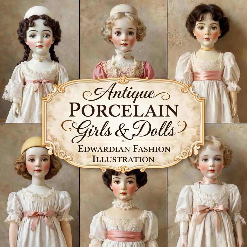 Poupée Ancienne En Porcelaine Vintage - France 1950 - 40 Cm - Sans Marque