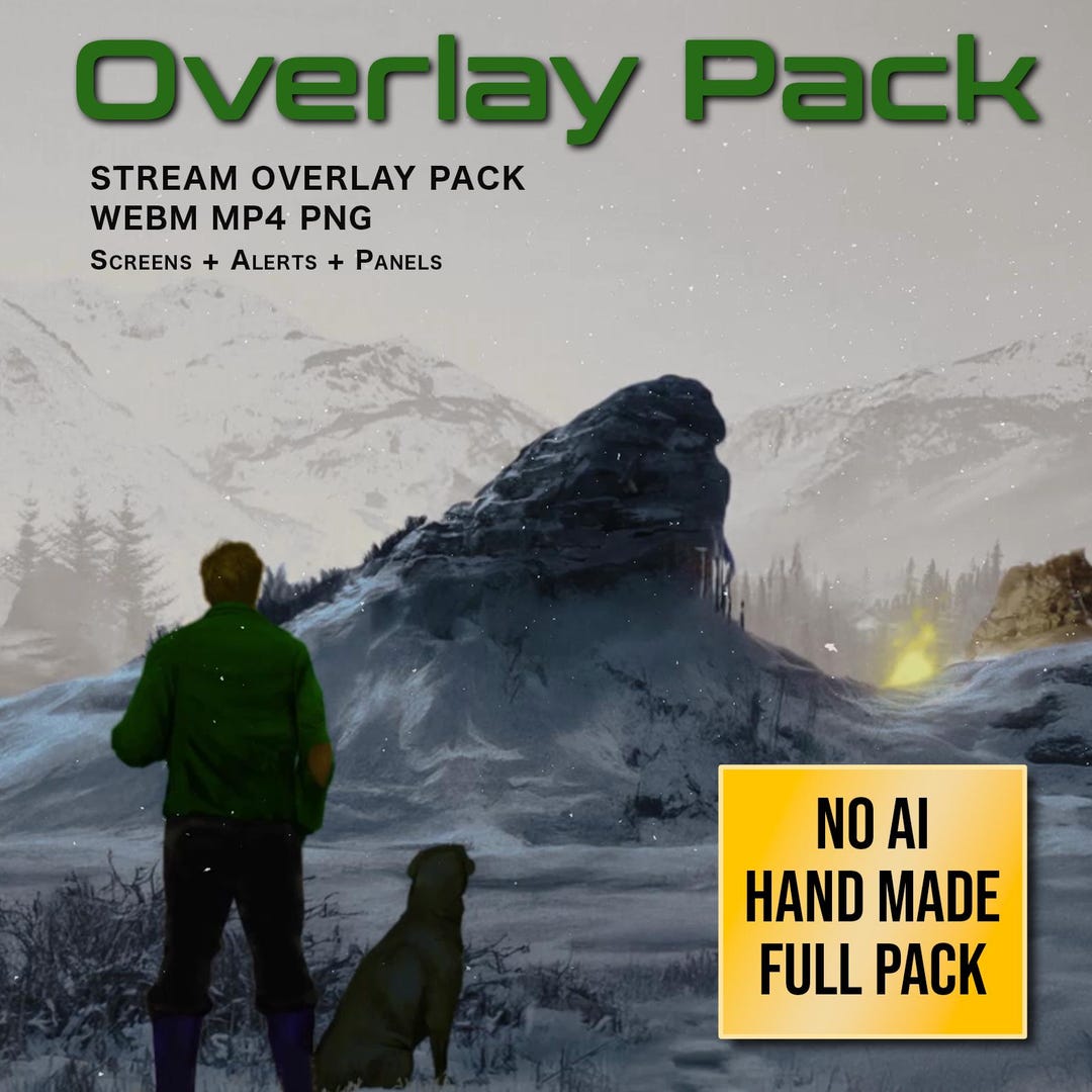 Winter Mystery Stream Overlay Pack | Cinematic Twitch Screens Alerts ...