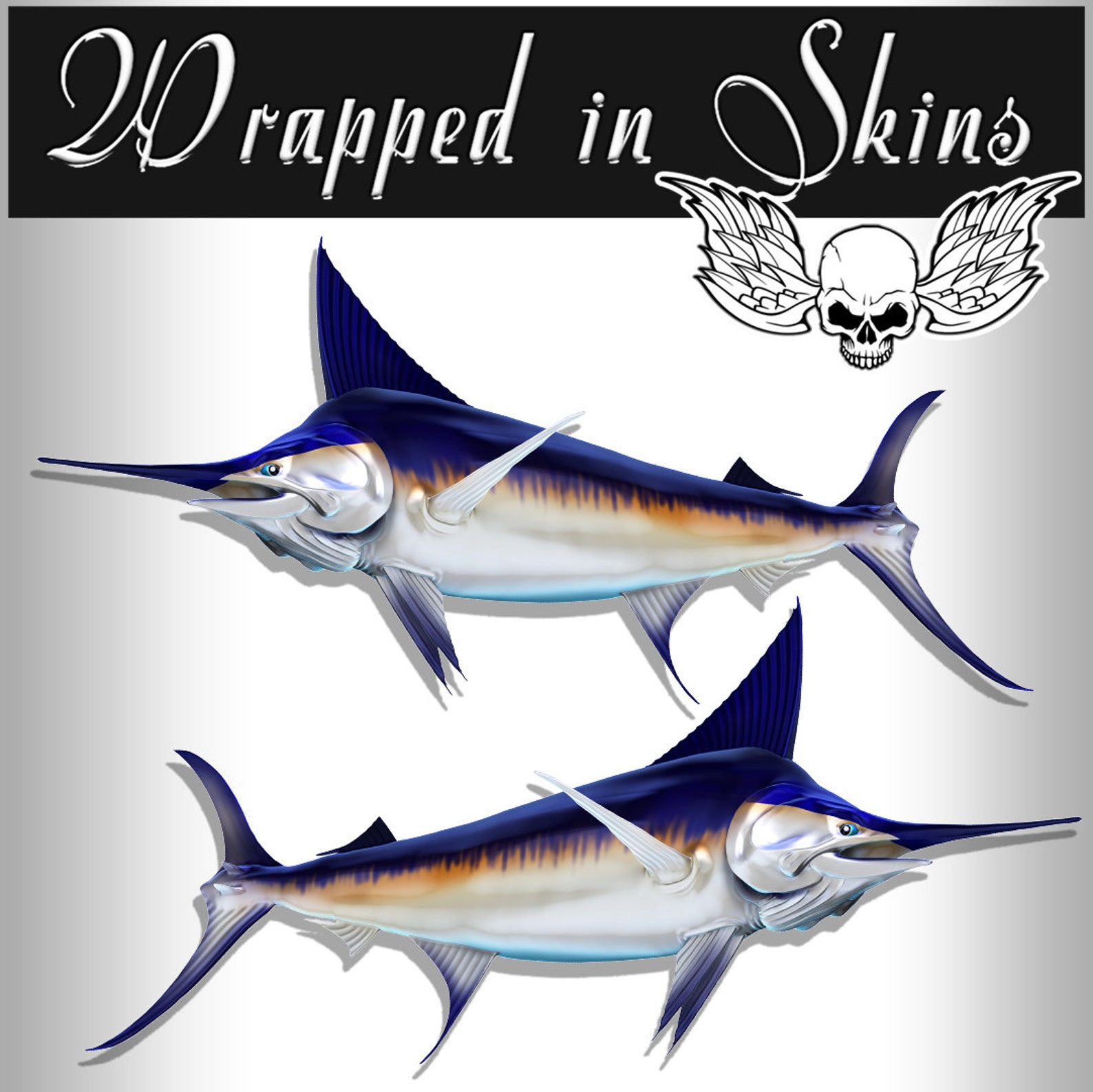 50 Swordfish RV Decals Boat Graphics Set of 2 Etsy