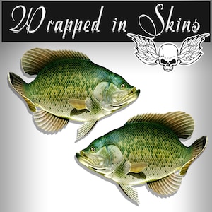 24&quot; Crappie Fishing RV Decals - Boat Graphics - Set of 2 mirrored Vinyl Graphics - Boat RV - Choose laminated or unlaminated RV4