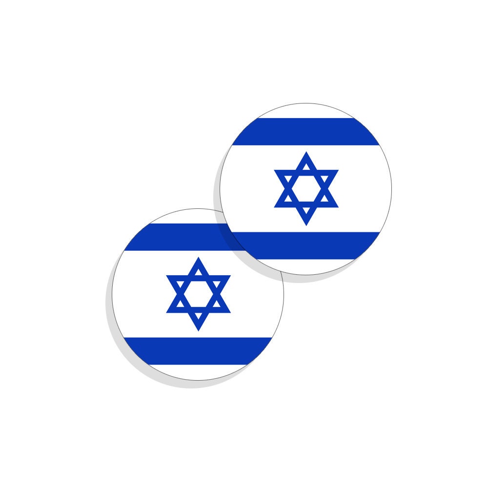 West Asian Flags -  Armenia, Azerbaijan, Bahrain, Cyprus, Egypt, Georgia, Iran, Iraq, Israel, Palestine| 2 Vinyl Decal Stickers | asst sizes