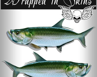 Walleye Fish Decals Stickers - Set For Tackle Box, RV, Truck, Trailer, Camping Gear (AFP-0106)