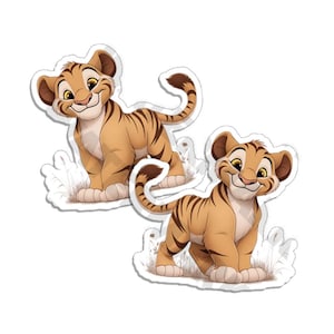 Baby Tiger Cub Aufkleber Aufkleber Baby Cub Aufkleber LKW Camper Auto Baby Tiger - Gespiegelt 2er-Pack M33357
