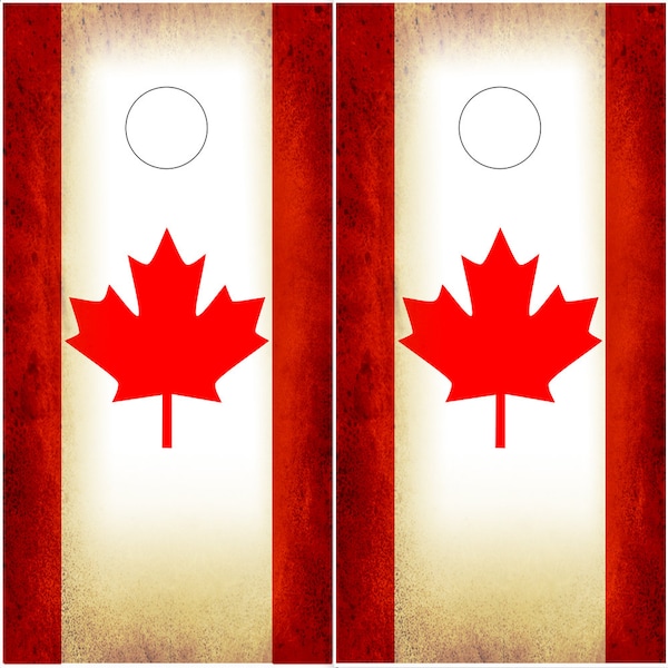 Canadian Rustic Flag Etsy