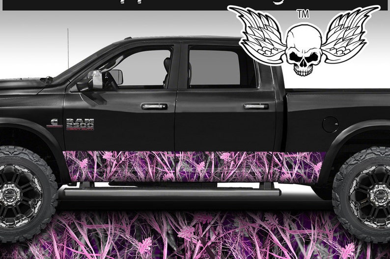 Pink Camouflage Rocker Panel Graphic Decal Wrap Kit Truck SUV Etsy