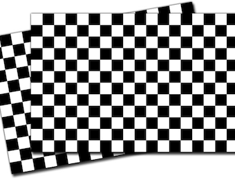 Car Sports Checkered Flags Stickers 52'' for Focus Fiesta Vinyl Door Decal ZC312
